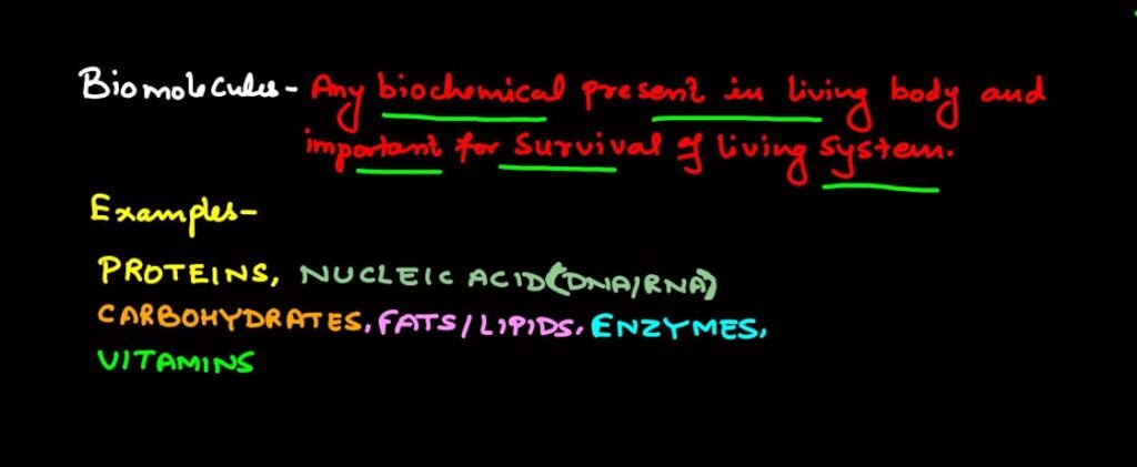 ncert class 11 biomolecules notes of