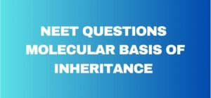 NEET Questions Molecular Basis of Inheritance